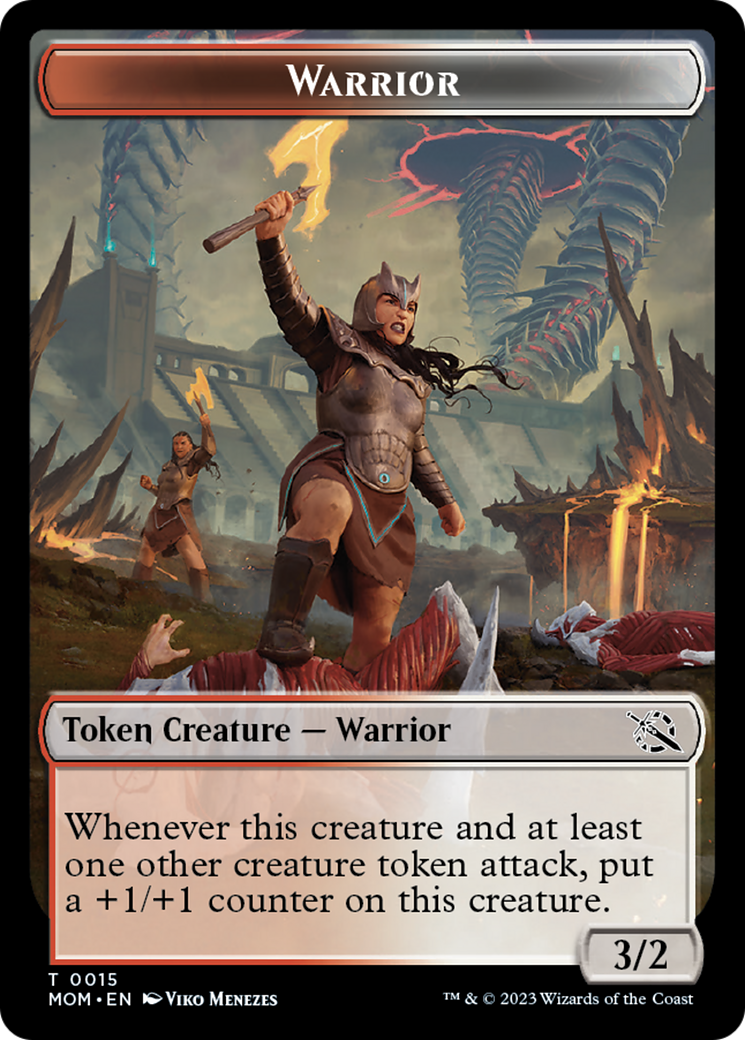 Warrior Token [March of the Machine Tokens] | Impulse Games and Hobbies