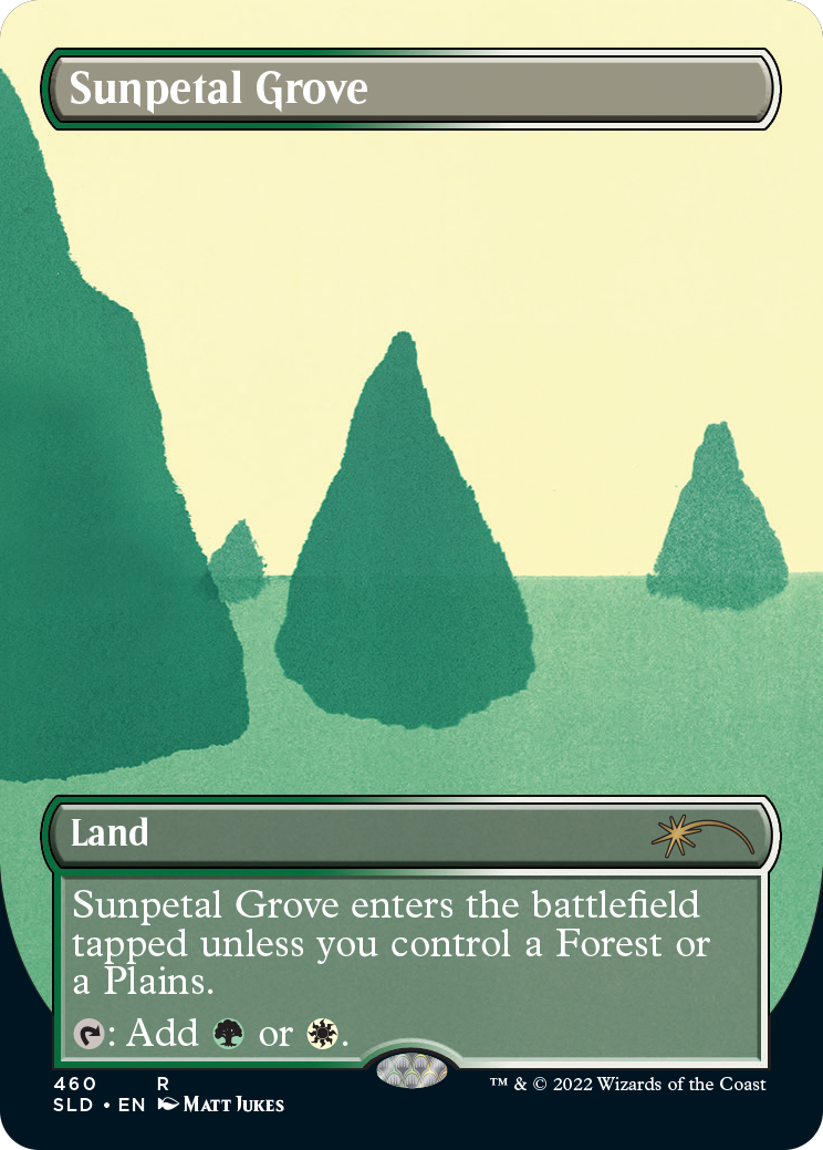 Sunpetal Grove (Borderless) [Secret Lair Drop Series] | Impulse Games and Hobbies