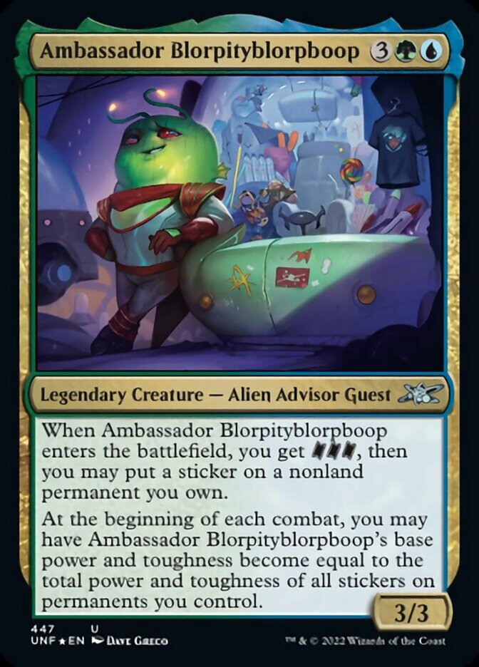 Ambassador Blorpityblorpboop (Galaxy Foil) [Unfinity] | Impulse Games and Hobbies