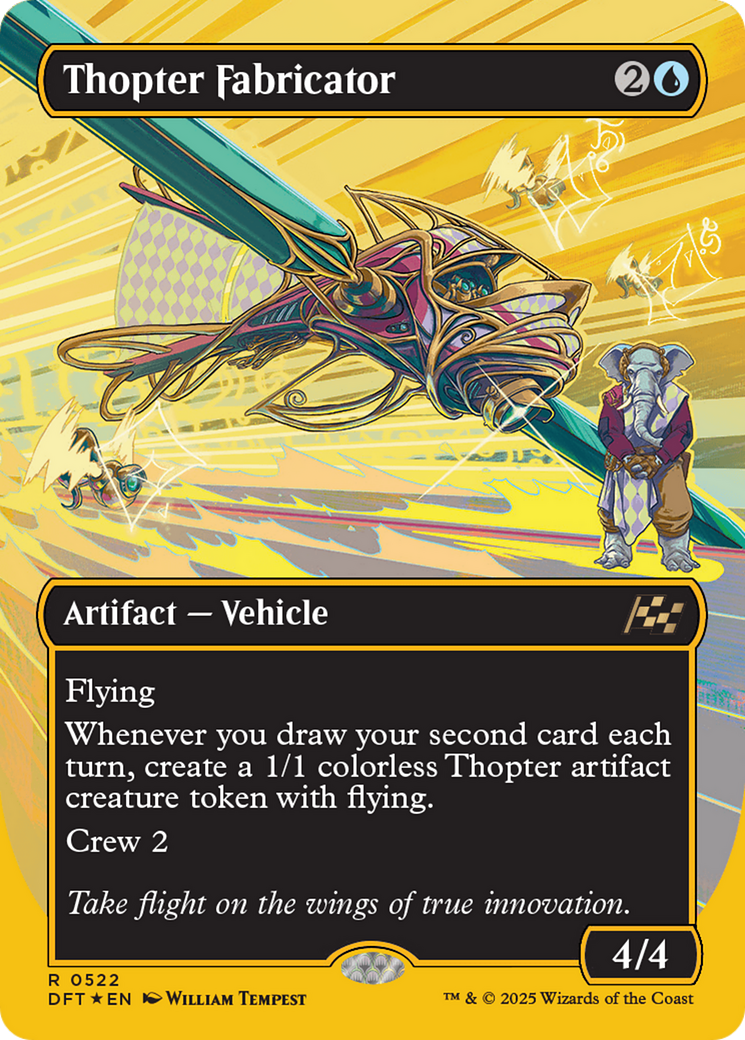 Thopter Fabricator (Borderless) (First-Place Foil) [Aetherdrift] | Impulse Games and Hobbies