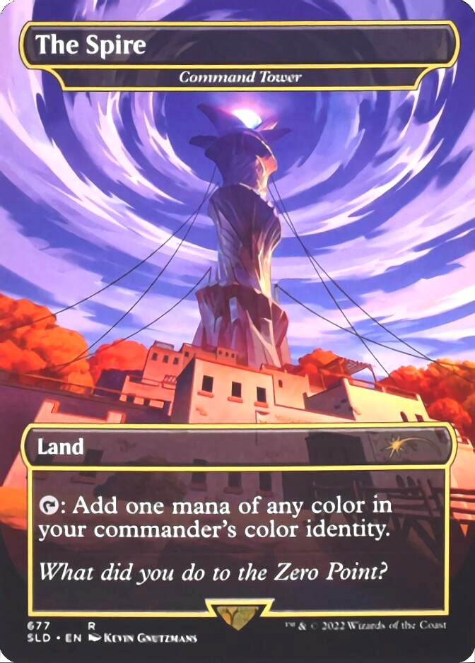 Command Tower - The Spire (Borderless) [Secret Lair Drop Promos] | Impulse Games and Hobbies