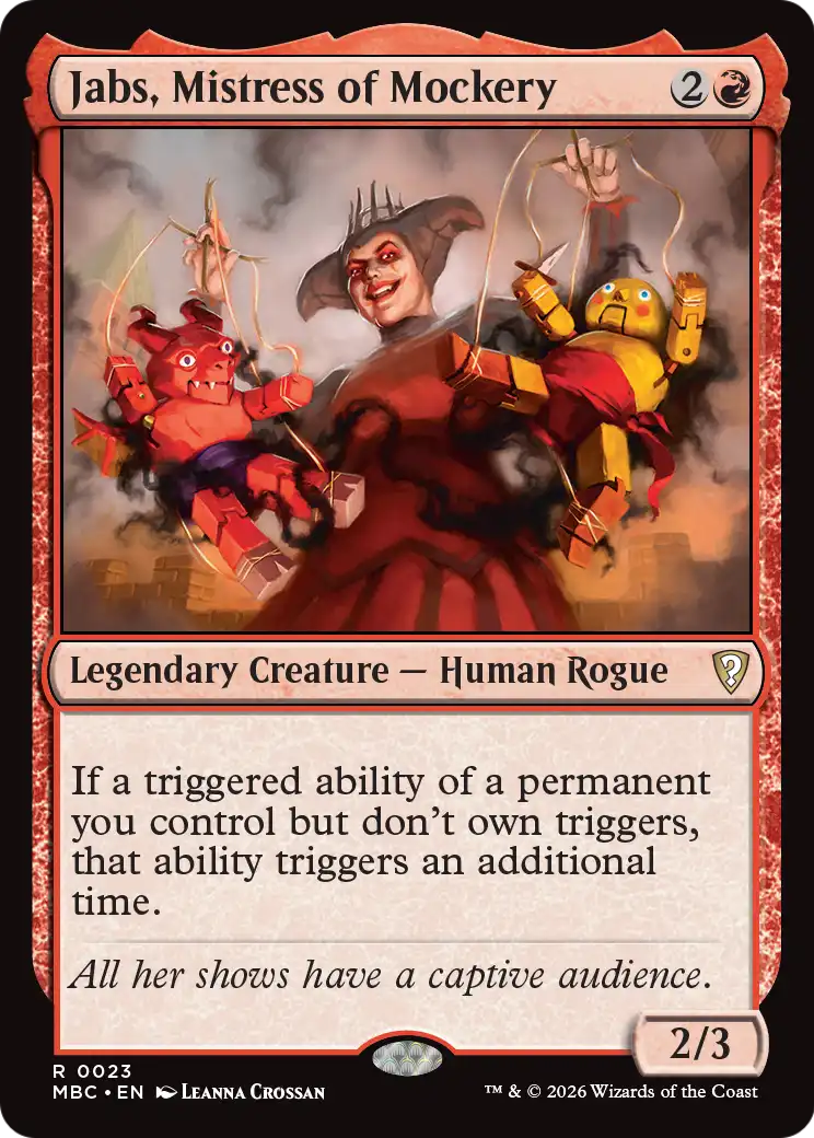 Jabs, Mistress of Mockery [Mystery Booster: Commander Edition] | Impulse Games and Hobbies