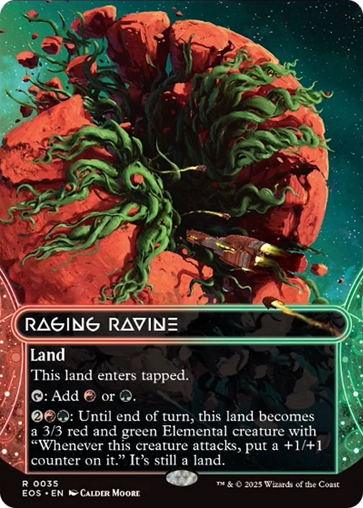 Raging Ravine (0035) (Borderless) [Edge of Eternities: Stellar Sights] | Impulse Games and Hobbies