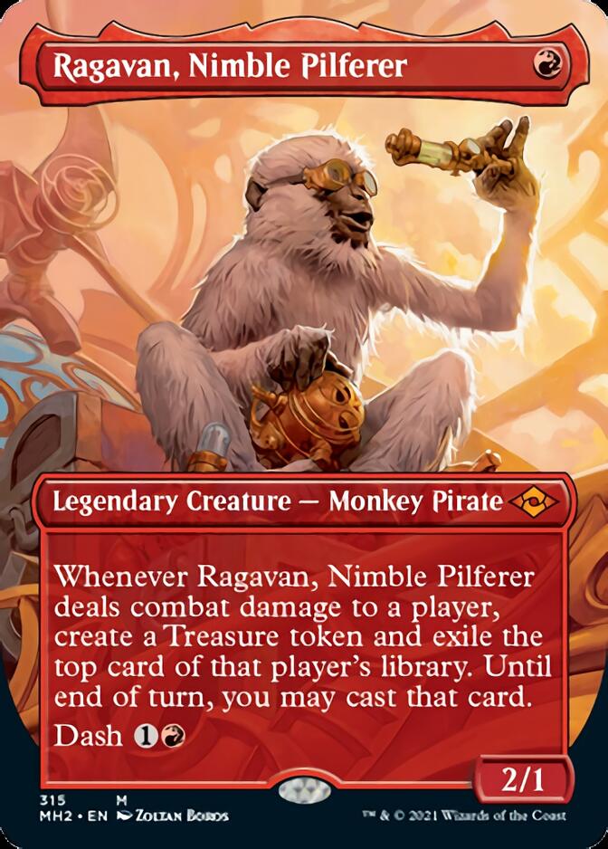 Ragavan, Nimble Pilferer (Borderless Alternate Art) [Modern Horizons 2] | Impulse Games and Hobbies