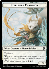 Steelburr Champion // Squid Double-Sided Token [Bloomburrow Commander Tokens] | Impulse Games and Hobbies