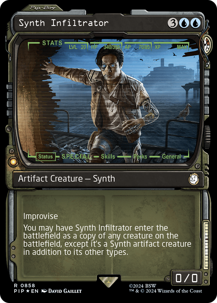 Synth Infiltrator (Showcase) (Surge Foil) [Fallout] | Impulse Games and Hobbies