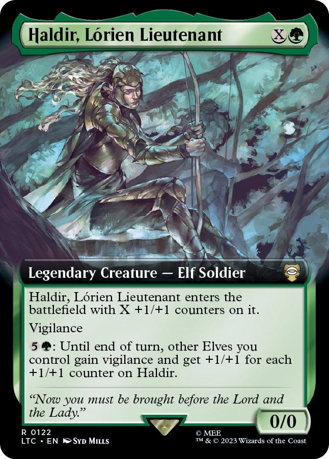 Haldir, Lorien Lieutenant (Extended Art) [The Lord of the Rings: Tales of Middle-Earth Commander] | Impulse Games and Hobbies