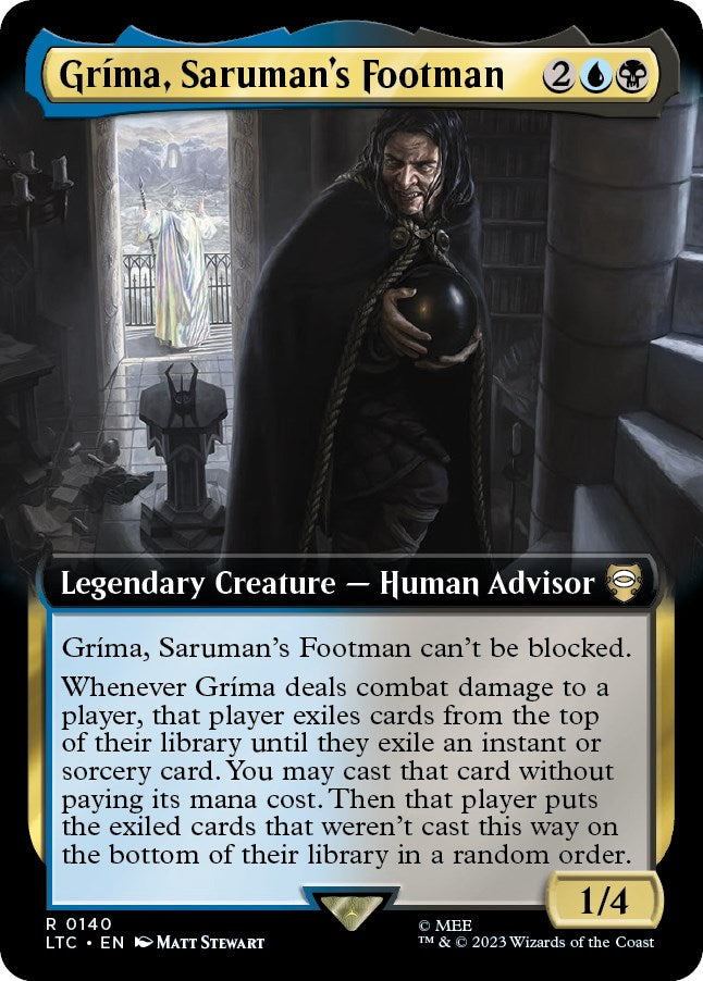 Grima, Saruman's Footman (Extended Art) [The Lord of the Rings: Tales of Middle-Earth Commander] | Impulse Games and Hobbies