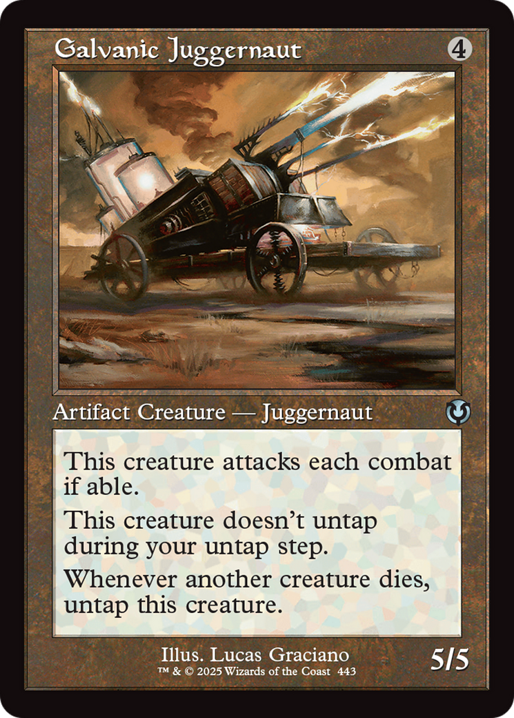 Galvanic Juggernaut (Retro Frame) [Innistrad Remastered] | Impulse Games and Hobbies