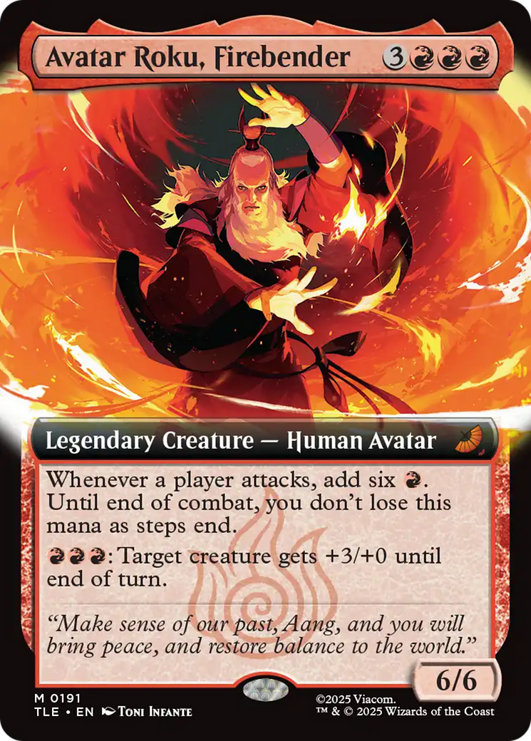 Avatar Roku, Firebender (Extended Art) [Avatar: The Last Airbender: Eternal-Legal] | Impulse Games and Hobbies