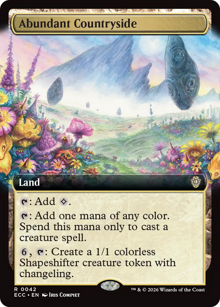 Abundant Countryside (Extended Art) [Lorwyn Eclipsed Commander] | Impulse Games and Hobbies