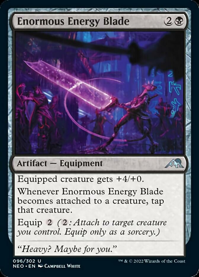 Enormous Energy Blade [Kamigawa: Neon Dynasty] | Impulse Games and Hobbies