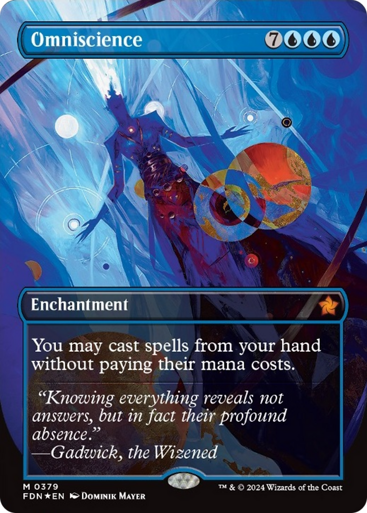 Omniscience (Borderless Mana Foil) [Foundations] | Impulse Games and Hobbies