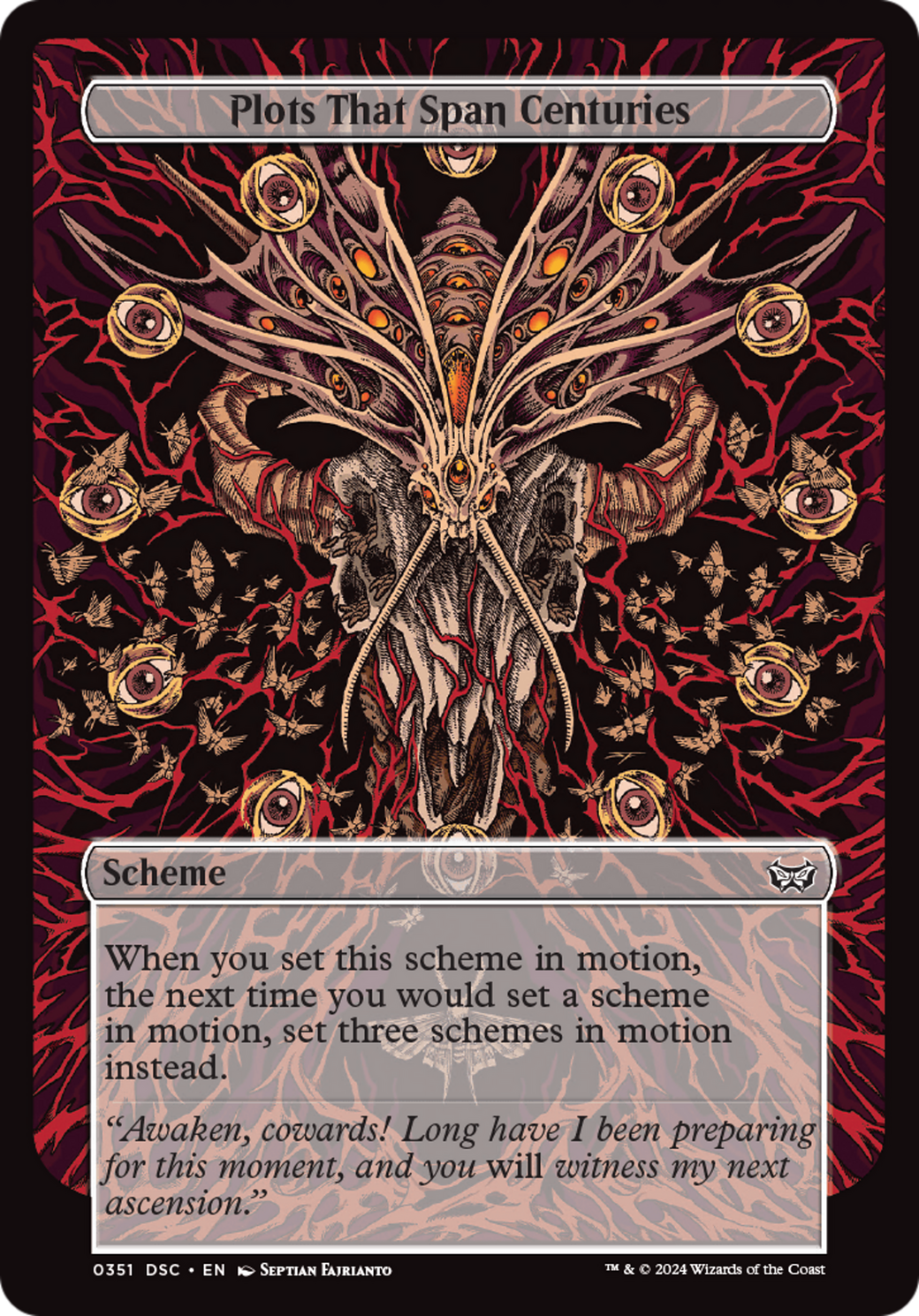Plots That Span Centuries (Full Art) [Duskmourn: Archenemy] | Impulse Games and Hobbies