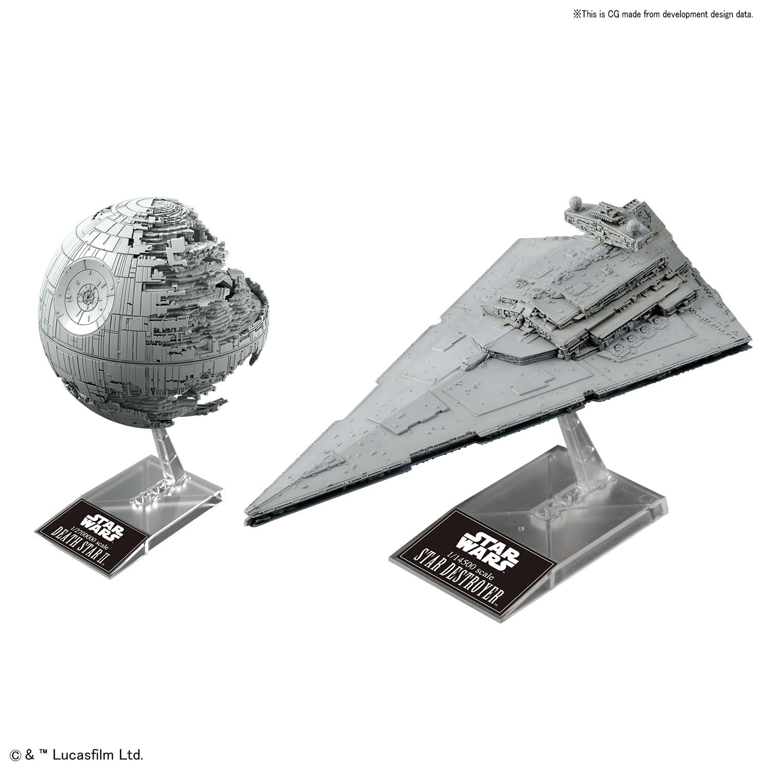 BANDAI 1/2,700,000 DEATH STAR II & 1/14,500 STAR DESTROYER | Impulse Games and Hobbies