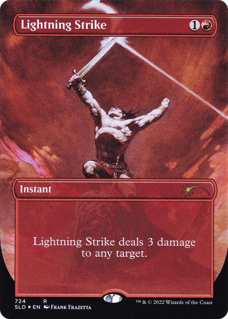 Lightning Strike (Borderless) [Secret Lair Drop Promos] | Impulse Games and Hobbies