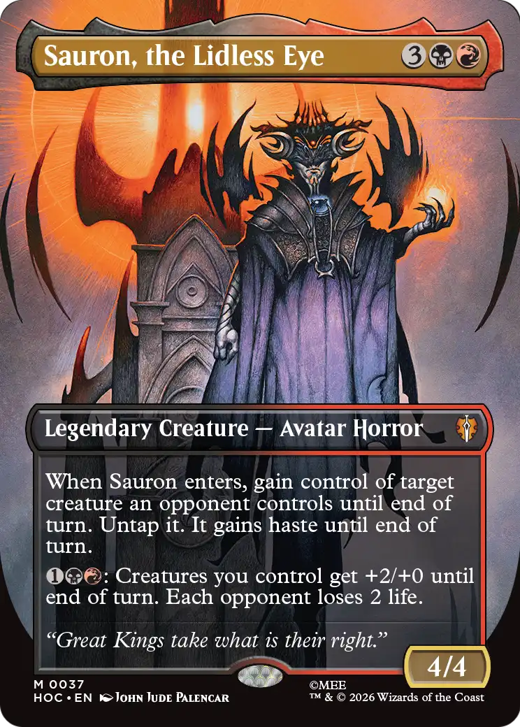Sauron, the Lidless Eye (Borderless) [The Hobbit: Eternal-Legal] | Impulse Games and Hobbies