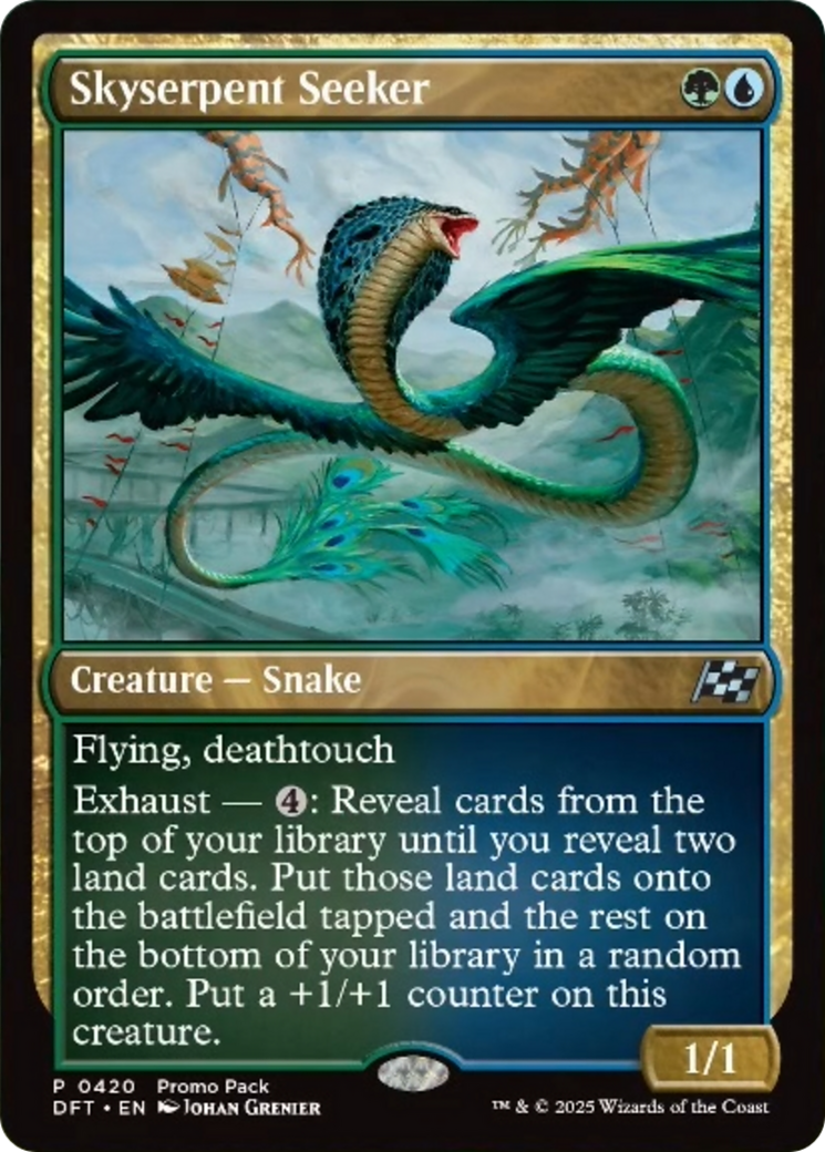 Skyserpent Seeker (Promo Pack) [Aetherdrift Promos] | Impulse Games and Hobbies