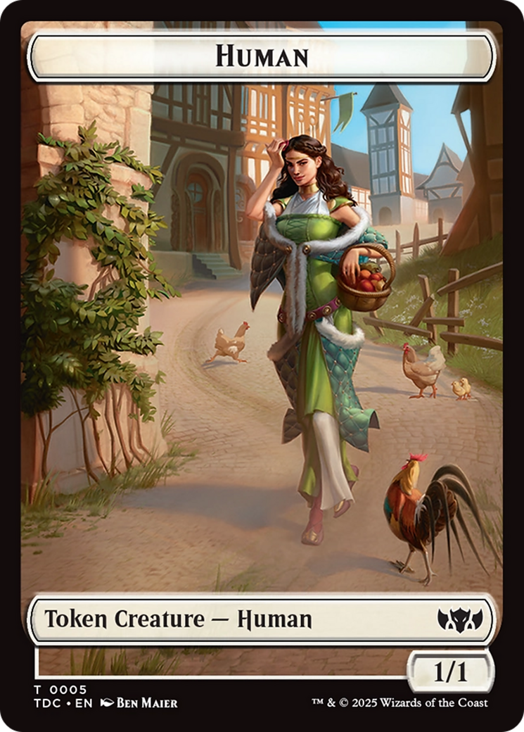 Human // Rat Double-Sided Token [Tarkir: Dragonstorm Commander Tokens] | Impulse Games and Hobbies