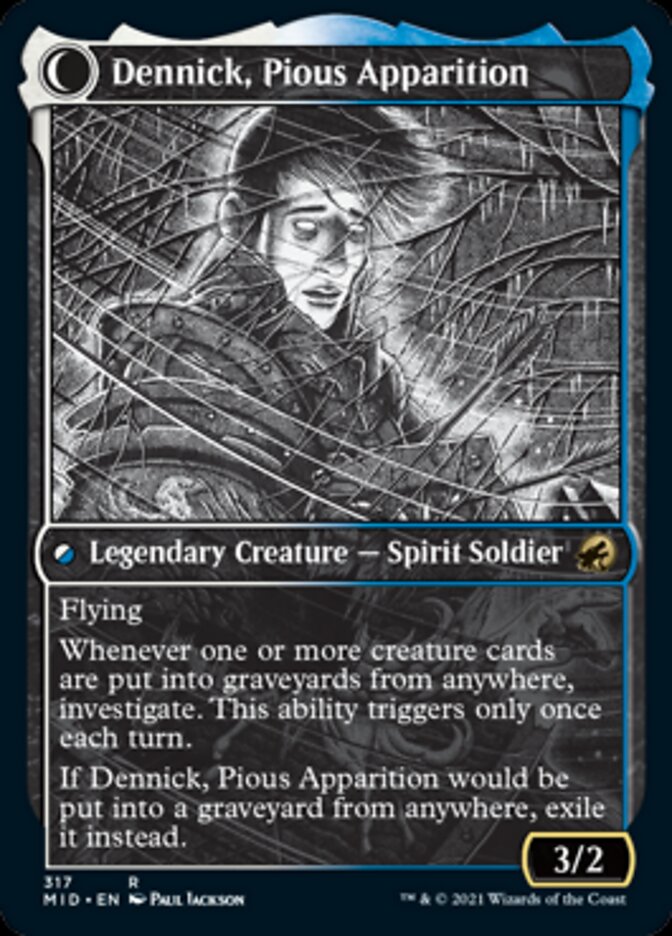 Dennick, Pious Apprentice // Dennick, Pious Apparition (Showcase Eternal Night) [Innistrad: Midnight Hunt] | Impulse Games and Hobbies