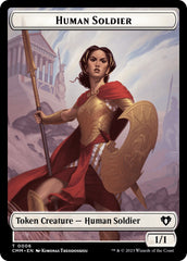 Human Soldier // Zombie (0013) Double-Sided Token [Commander Masters Tokens] | Impulse Games and Hobbies