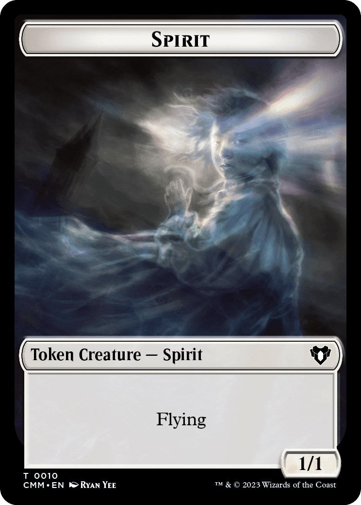 Spirit (0010) // Satyr Double-Sided Token [Commander Masters Tokens] | Impulse Games and Hobbies