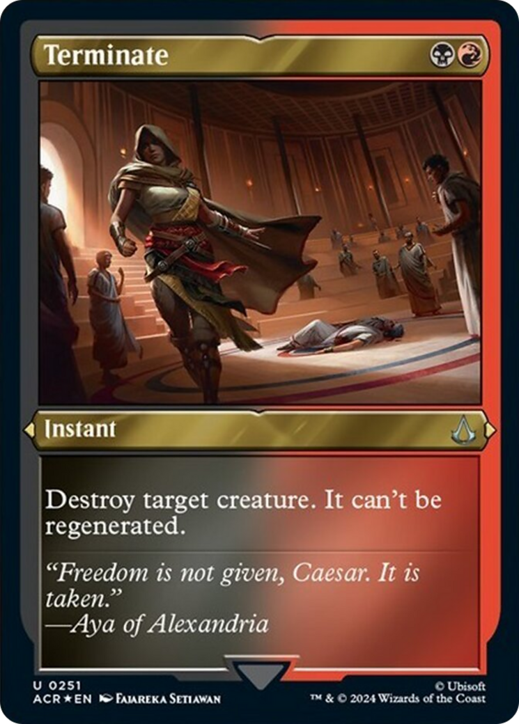 Terminate (Foil Etched) [Assassin's Creed] | Impulse Games and Hobbies