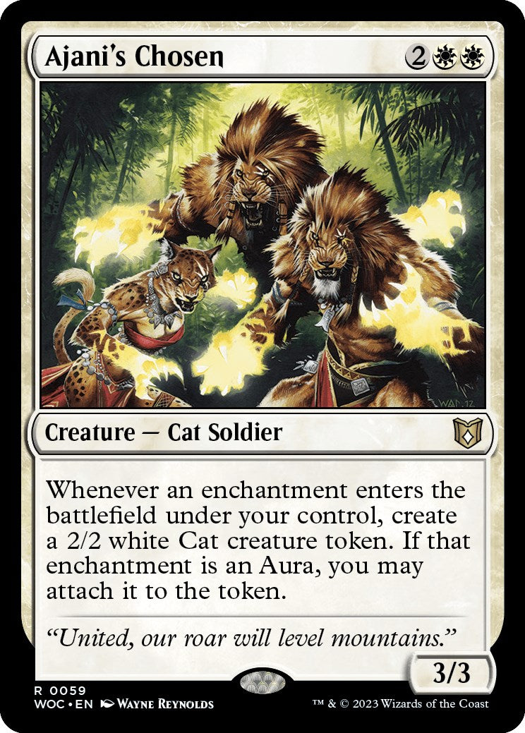 Ajani's Chosen [Wilds of Eldraine Commander] | Impulse Games and Hobbies