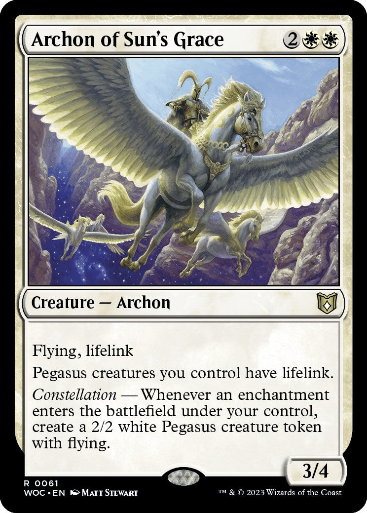 Archon of Sun's Grace [Wilds of Eldraine Commander] | Impulse Games and Hobbies