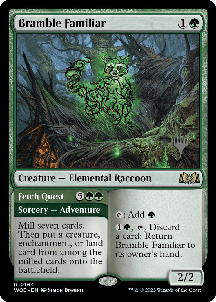 Bramble Familiar // Fetch Quest (Promo Pack) [Wilds of Eldraine Promos] | Impulse Games and Hobbies