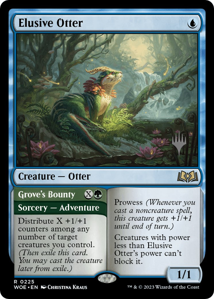 Elusive Otter // Grove's Bounty (Promo Pack) [Wilds of Eldraine Promos] | Impulse Games and Hobbies