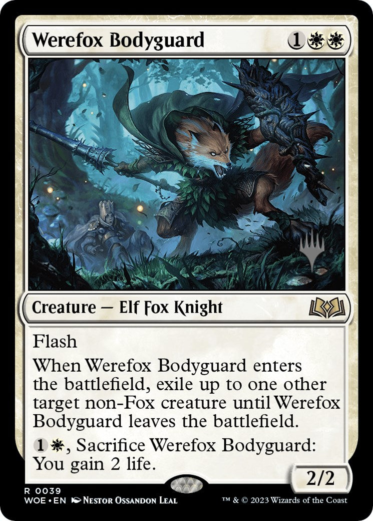 Werefox Bodyguard (Promo Pack) [Wilds of Eldraine Promos] | Impulse Games and Hobbies