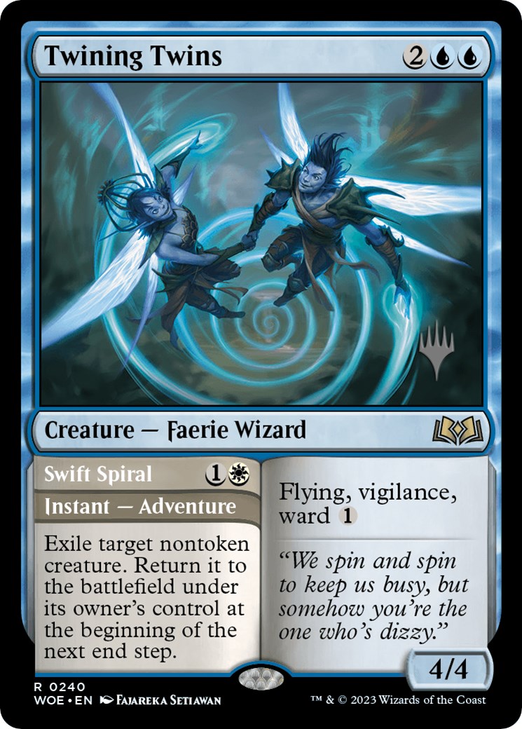 Twining Twins // Swift Spiral (Promo Pack) [Wilds of Eldraine Promos] | Impulse Games and Hobbies