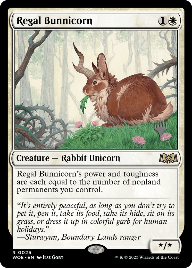 Regal Bunnicorn (Promo Pack) [Wilds of Eldraine Promos] | Impulse Games and Hobbies