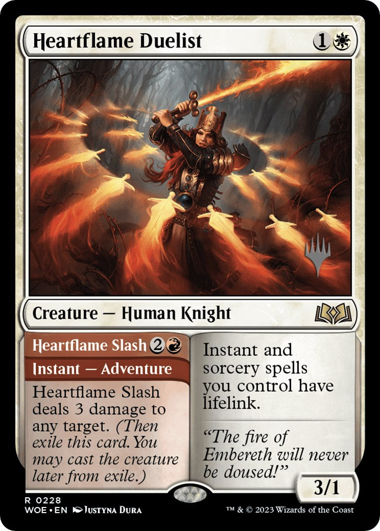 Heartflame Duelist // Heatflame Duelist (Promo Pack) [Wilds of Eldraine Promos] | Impulse Games and Hobbies