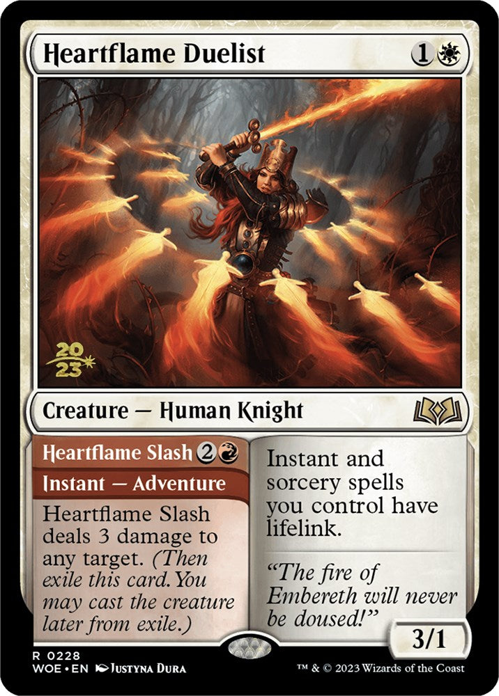 Heartflame Duelist // Heatflame Duelist (Promo Pack) [Wilds of Eldraine Promos] | Impulse Games and Hobbies