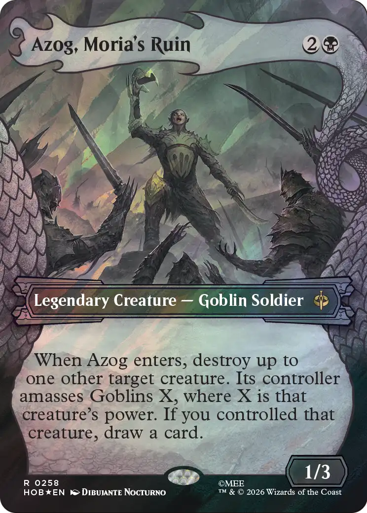Azog, Moria's Ruin (Showcase) (Surge Foil) [The Hobbit] | Impulse Games and Hobbies