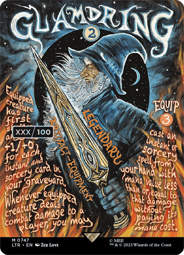 Glamdring (Borderless Poster) (Serialized) [The Lord of the Rings: Tales of Middle-Earth] | Impulse Games and Hobbies