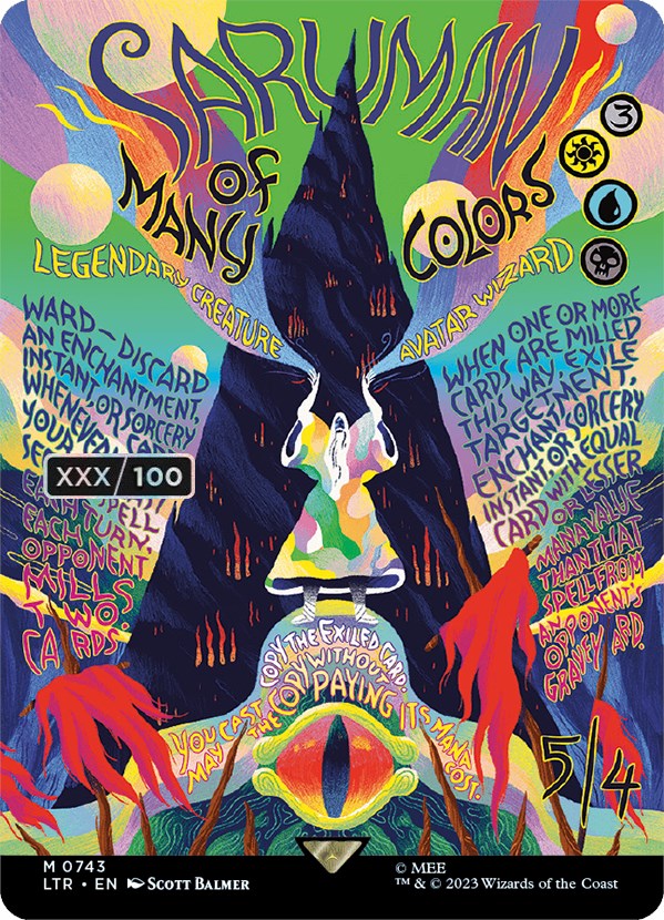 Saruman of Many Colors (Borderless Poster) (Serialized) [The Lord of the Rings: Tales of Middle-Earth] | Impulse Games and Hobbies