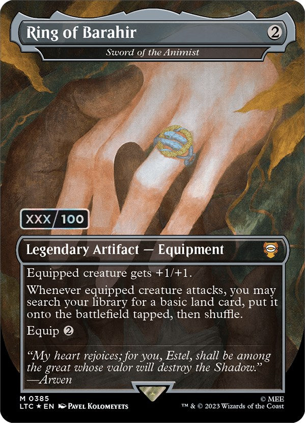 Ring of Barahir - Sword of the Animist (Serialized) [The Lord of the Rings: Tales of Middle-Earth Commander] | Impulse Games and Hobbies