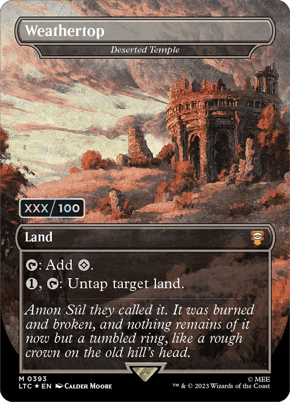 Weathertop - Deserted Temple (Serialized) [The Lord of the Rings: Tales of Middle-Earth Commander] | Impulse Games and Hobbies