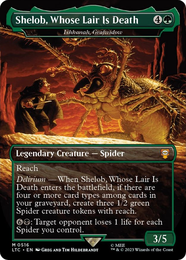 Shelob, Whose Lair Is Death - Ishkanah, Grafwidow (Borderless) [The Lord of the Rings: Tales of Middle-Earth Commander] | Impulse Games and Hobbies