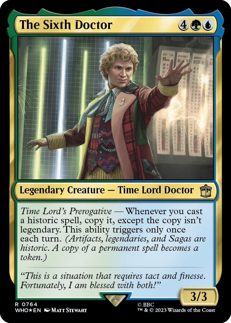 The Sixth Doctor (Surge Foil) [Doctor Who] | Impulse Games and Hobbies