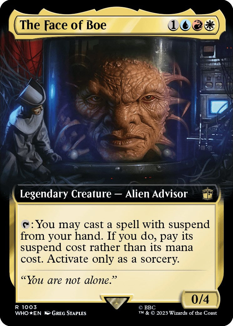 The Face of Boe (Extended Art) (Surge Foil) [Doctor Who] | Impulse Games and Hobbies