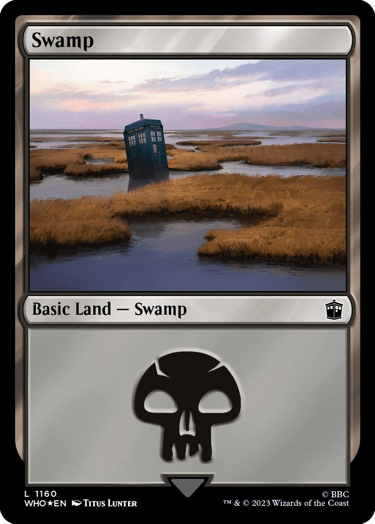 Swamp (1160) (Surge Foil) [Doctor Who] | Impulse Games and Hobbies