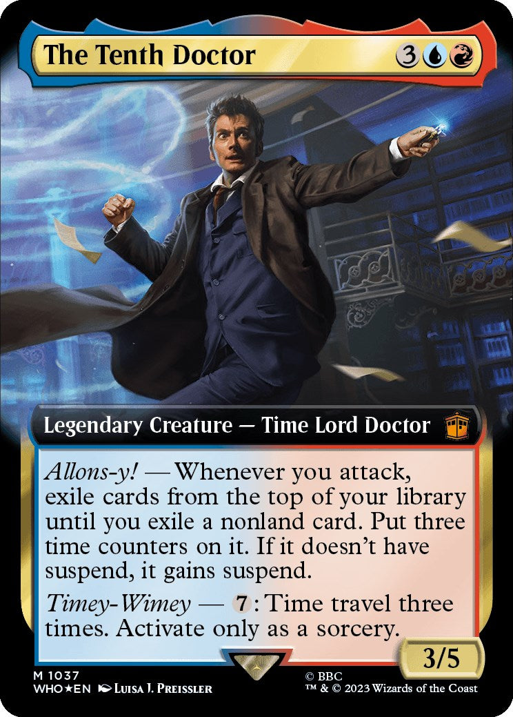 The Tenth Doctor (Extended Art) (Surge Foil) [Doctor Who] | Impulse Games and Hobbies