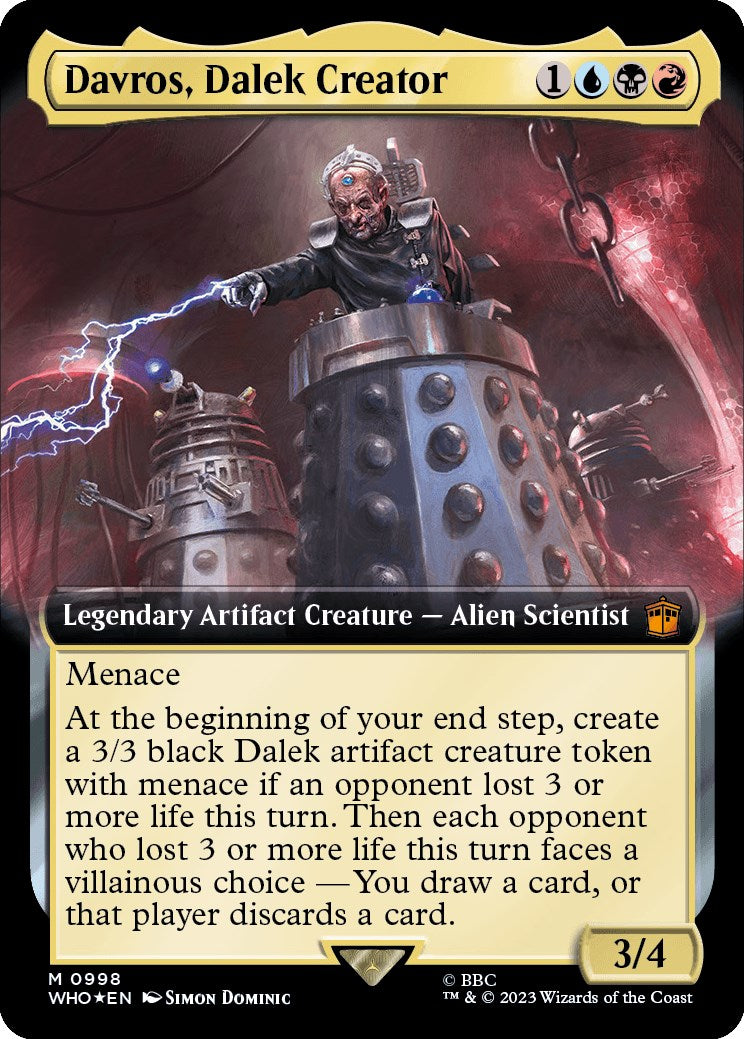 Davros, Dalek Creator (Extended Art) (Surge Foil) [Doctor Who] | Impulse Games and Hobbies