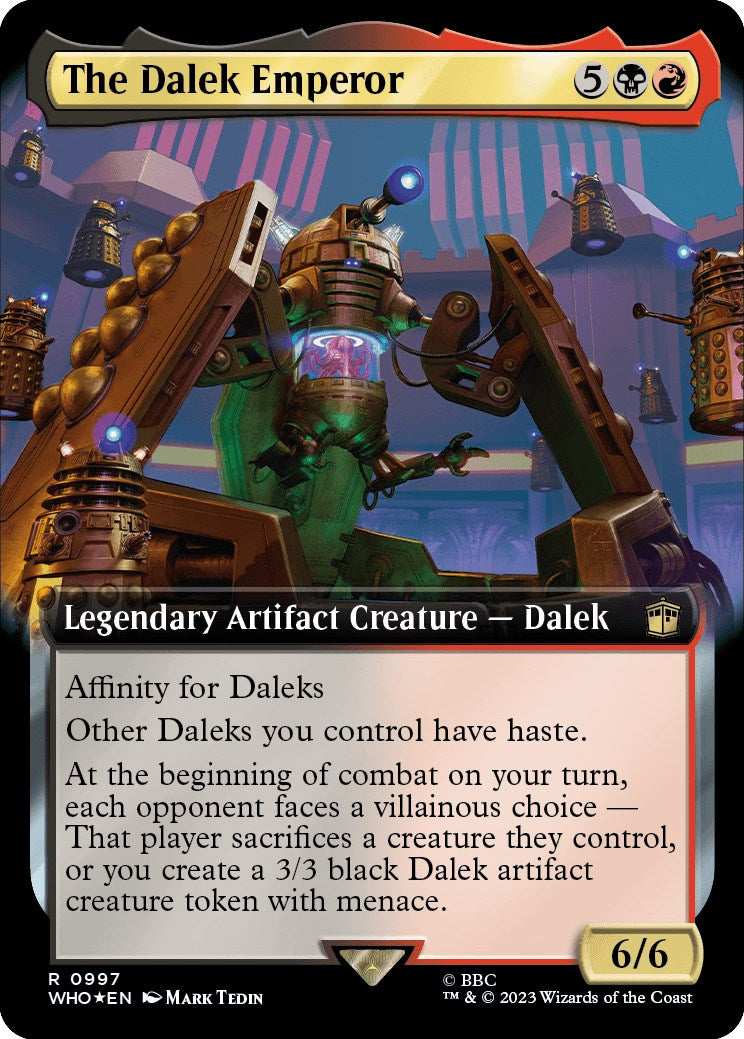 The Dalek Emperor (Extended Art) (Surge Foil) [Doctor Who] | Impulse Games and Hobbies