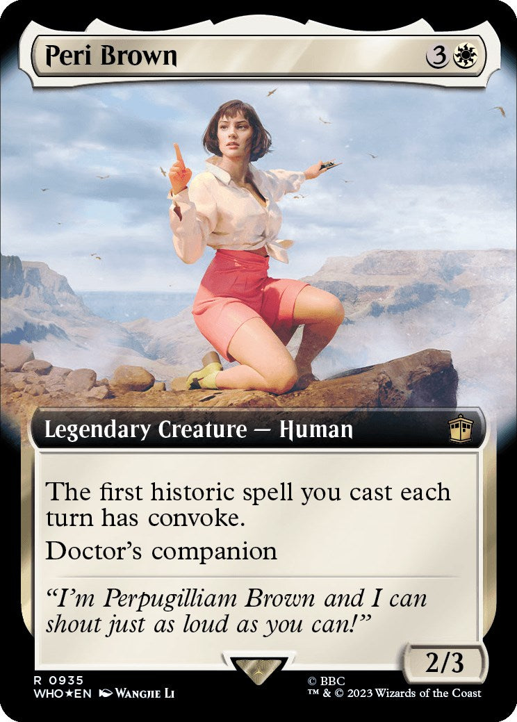 Peri Brown (Extended Art) (Surge Foil) [Doctor Who] | Impulse Games and Hobbies