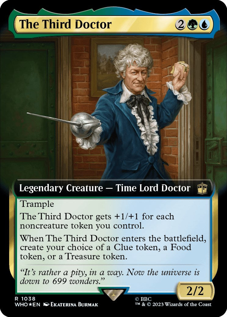 The Third Doctor (Extended Art) (Surge Foil) [Doctor Who] | Impulse Games and Hobbies